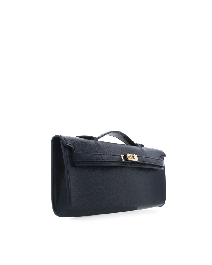 HADLEY HANDLE BAG - BLACK SAFFIANO-Handbags-Billini-Billini