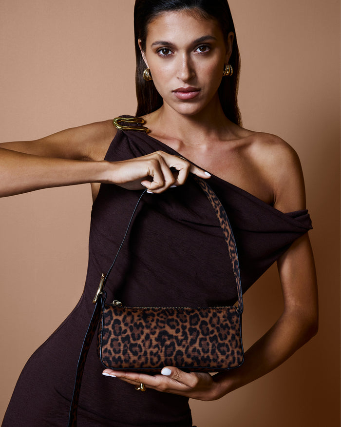 HAILEY SHOULDER BAG - LEOPARD-Handbags-Billini-Billini