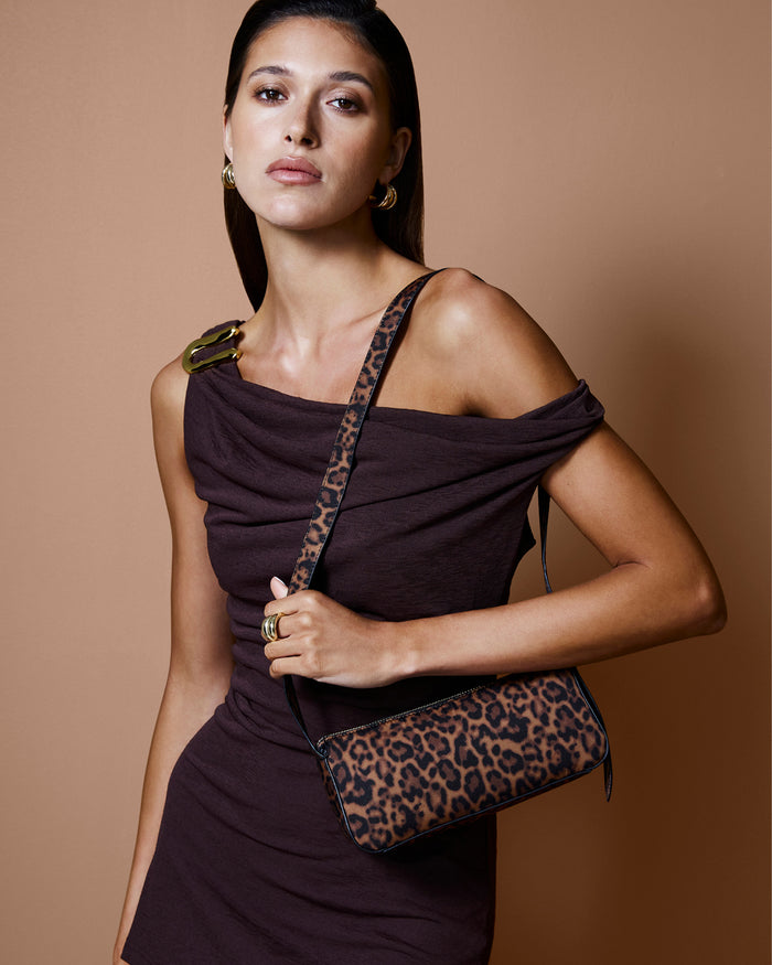 HAILEY SHOULDER BAG - LEOPARD-Handbags-Billini-Billini