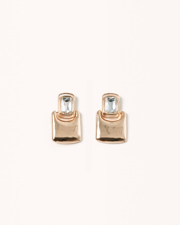 HANNAH EARRINGS - GOLD-DIAMANTE-JEWELLERY-Billini-Billini