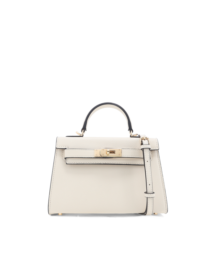 HARIETTE HANDLE BAG - BONE