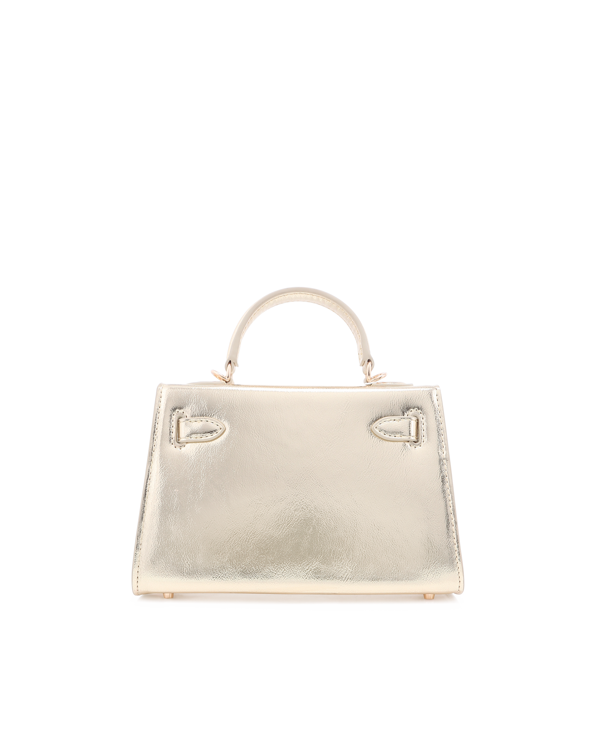 HARIETTE HANDLE BAG - GOLD METALLIC-Handbags-Billini-Billini