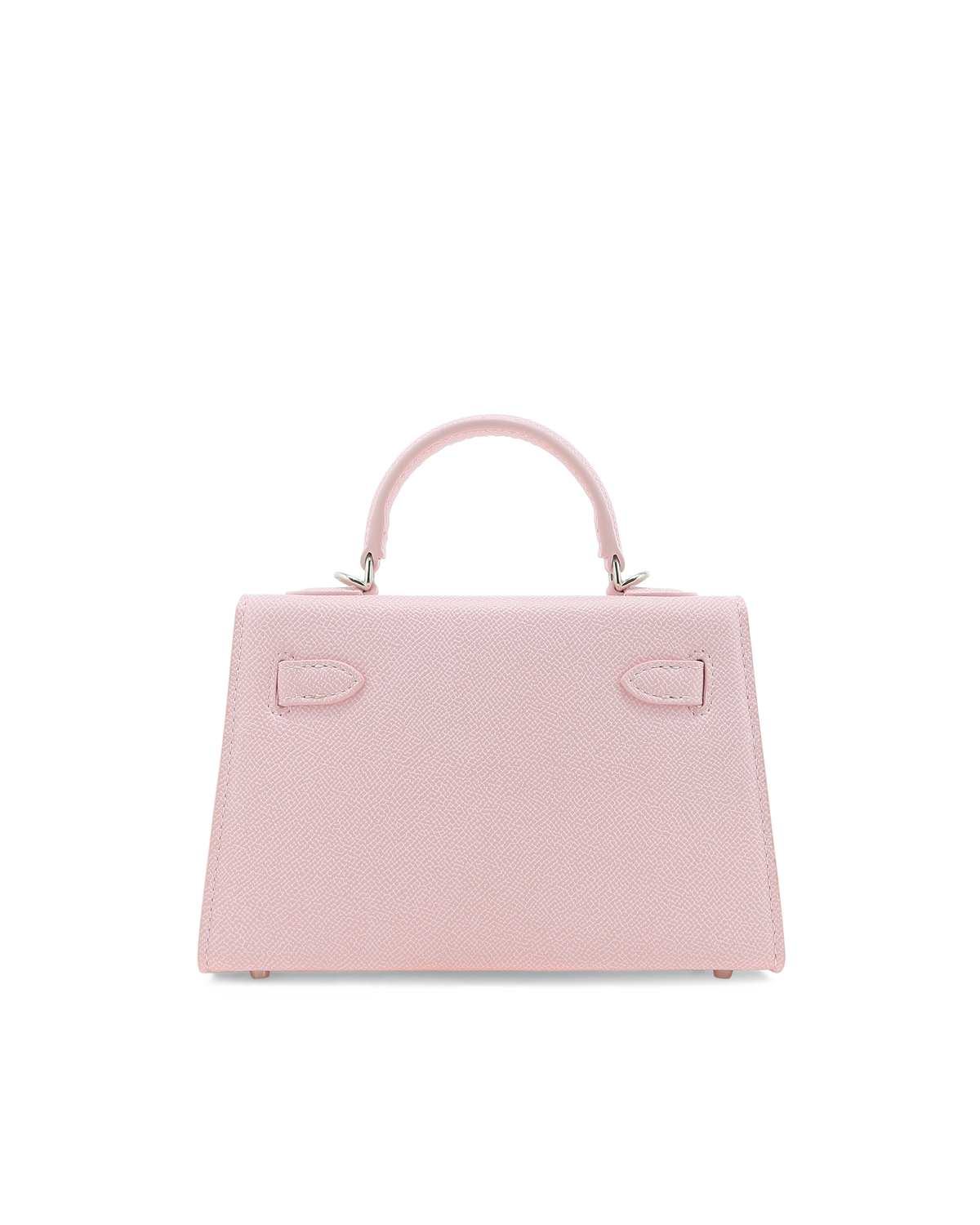 HARIETTE HANDLE BAG - PINK SAFFIANO-SILVER-Handbags-Billini-Billini