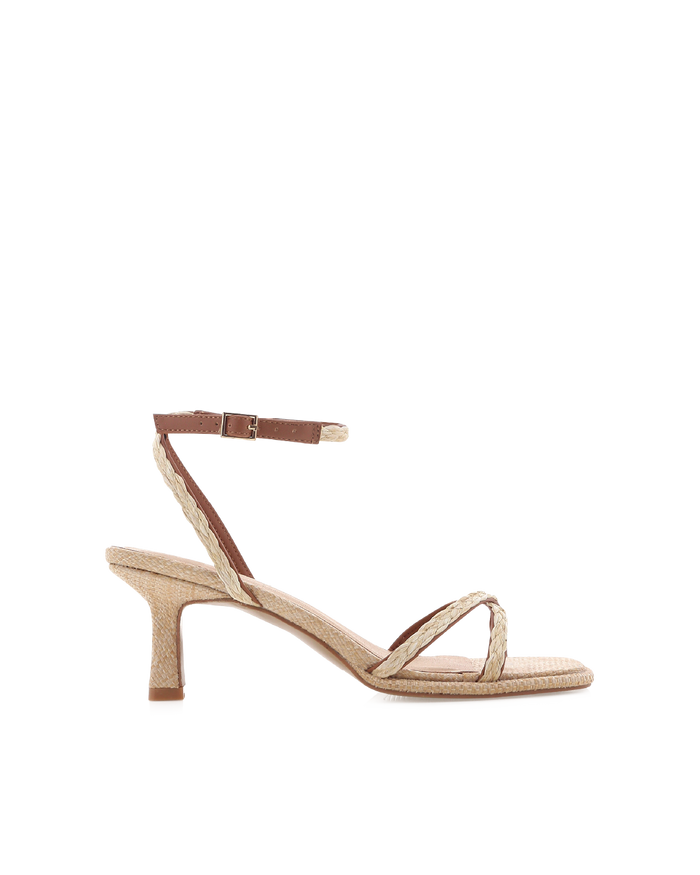 HARISSA - NATURAL RAFFIA-Heels-Billini-Billini