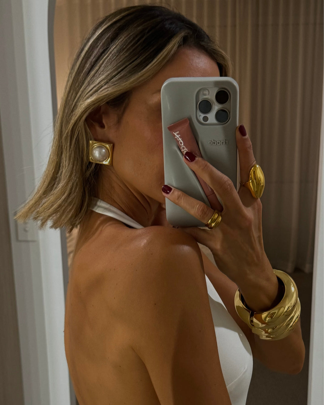 HARMONY BANGLE - GOLD PLATED 18K-JEWELLERY-Billini-O/S-Billini