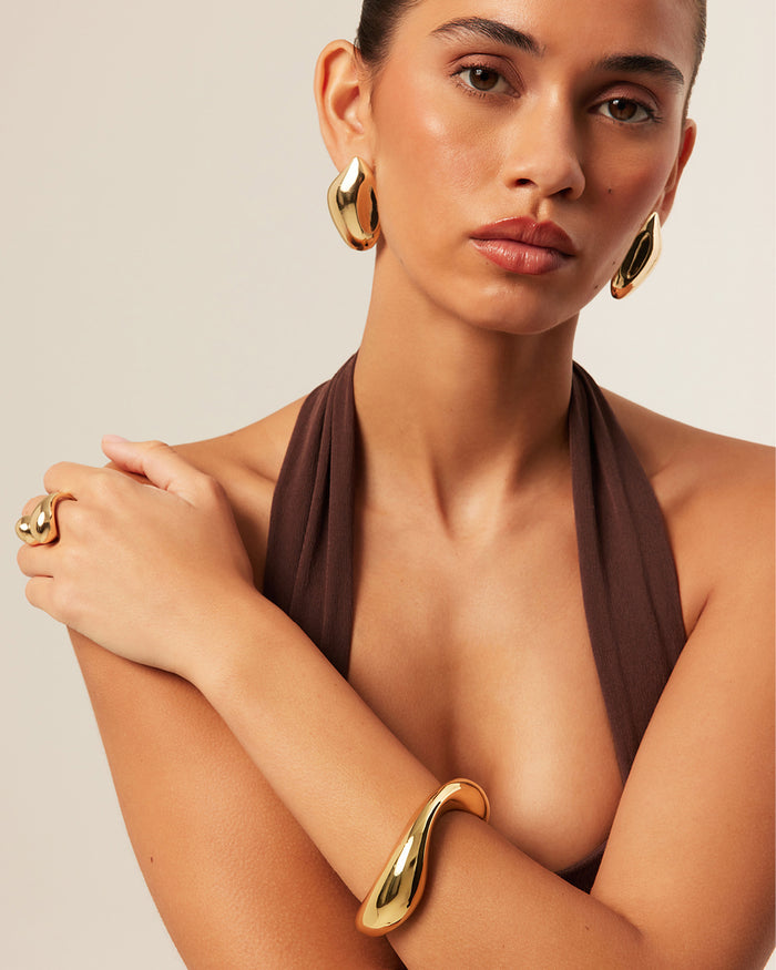 HARMONY BANGLE - GOLD PLATED 18K-JEWELLERY-Billini-Billini