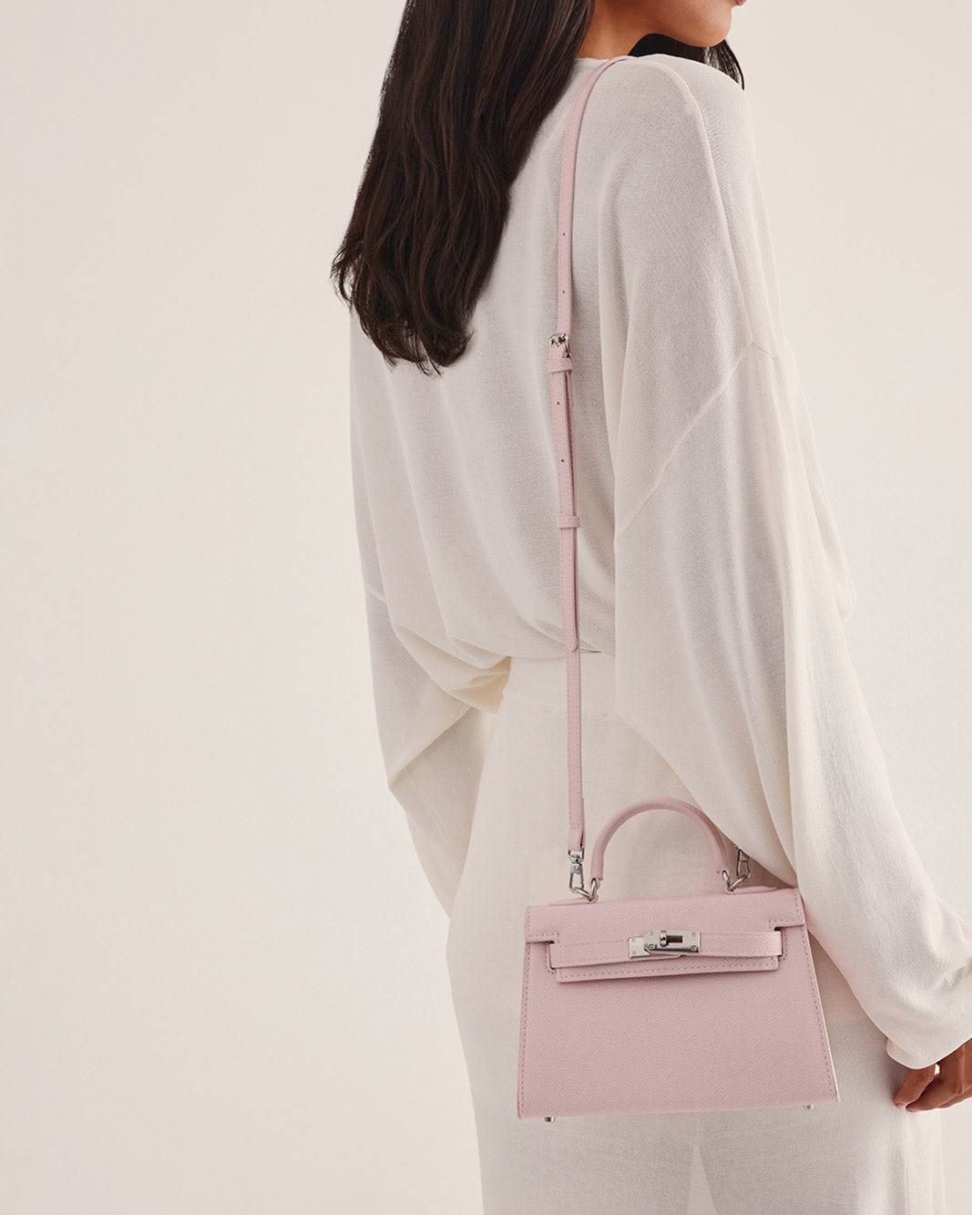 HARIETTE HANDLE BAG - PINK SAFFIANO-SILVER-Handbags-Billini-Billini