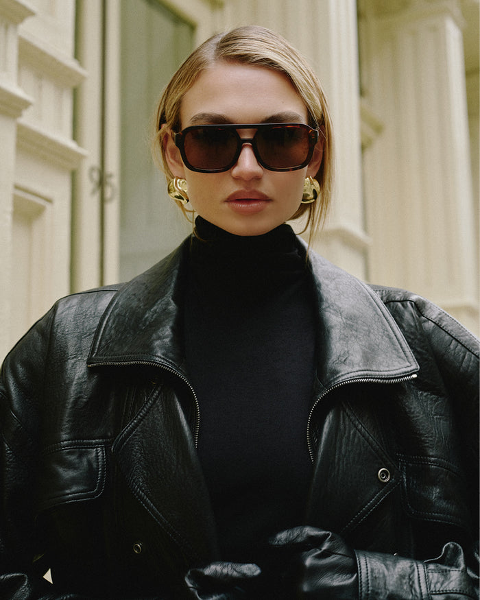 THE DEL RAY - HAVANA TORT-CHOCOLATE-SUNGLASSES-BANBE-Billini