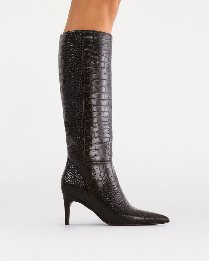 HARTWELL - DARK CACAO CROC-Boots-Billini-Billini