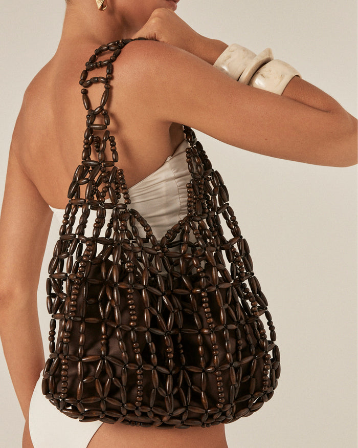 HAVANA SHOULDER BAG - CHOCOLATE-Handbags-Billini-Billini