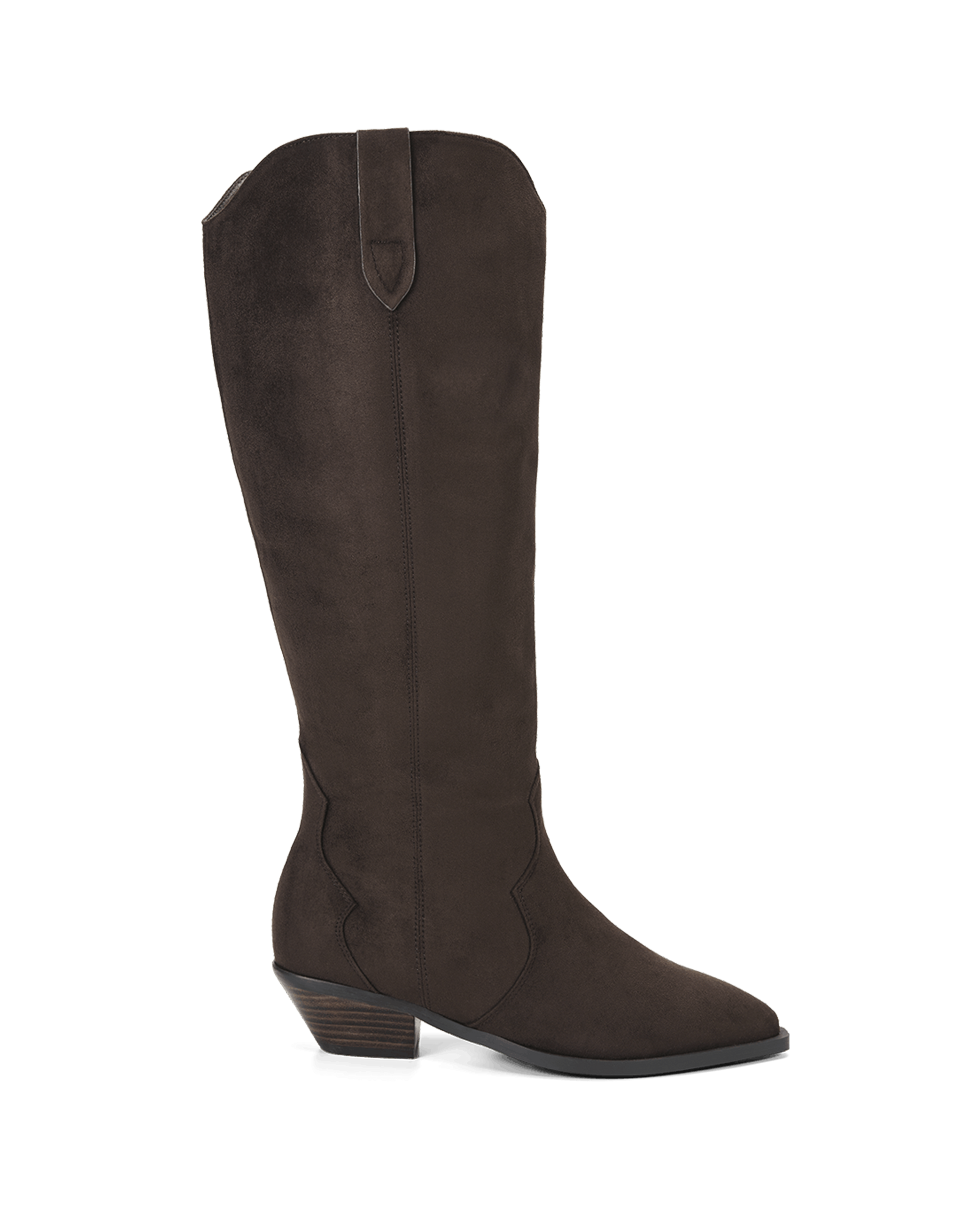 HELIX EXTENDED CURVE - DARK CACAO SUEDE-Boots-Billini-Billini