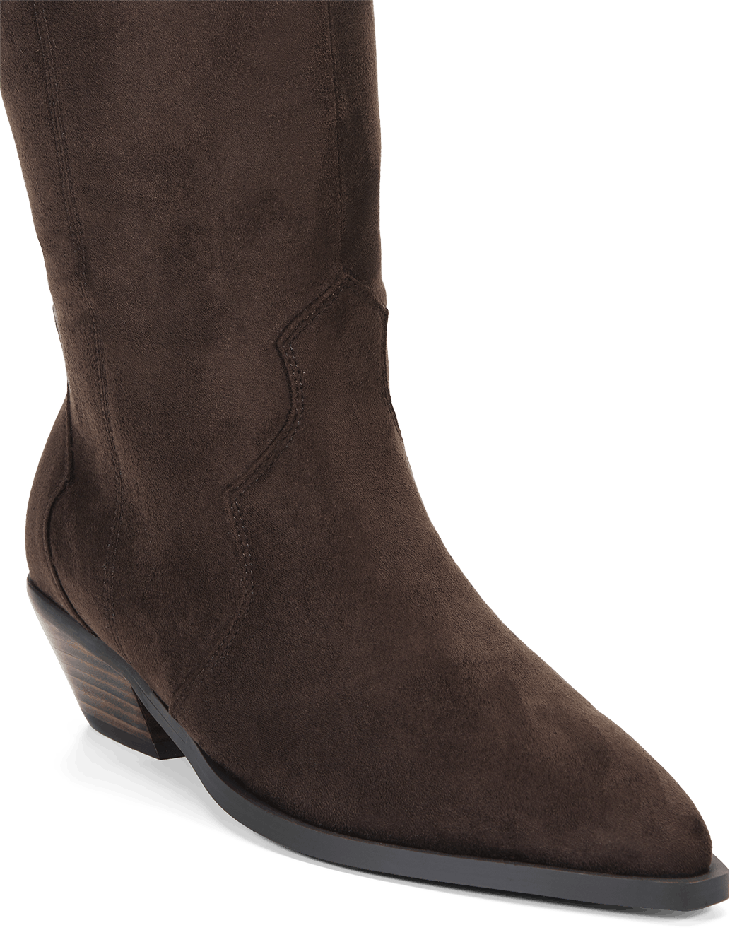 HELIX EXTENDED CURVE - DARK CACAO SUEDE-Boots-Billini-Billini
