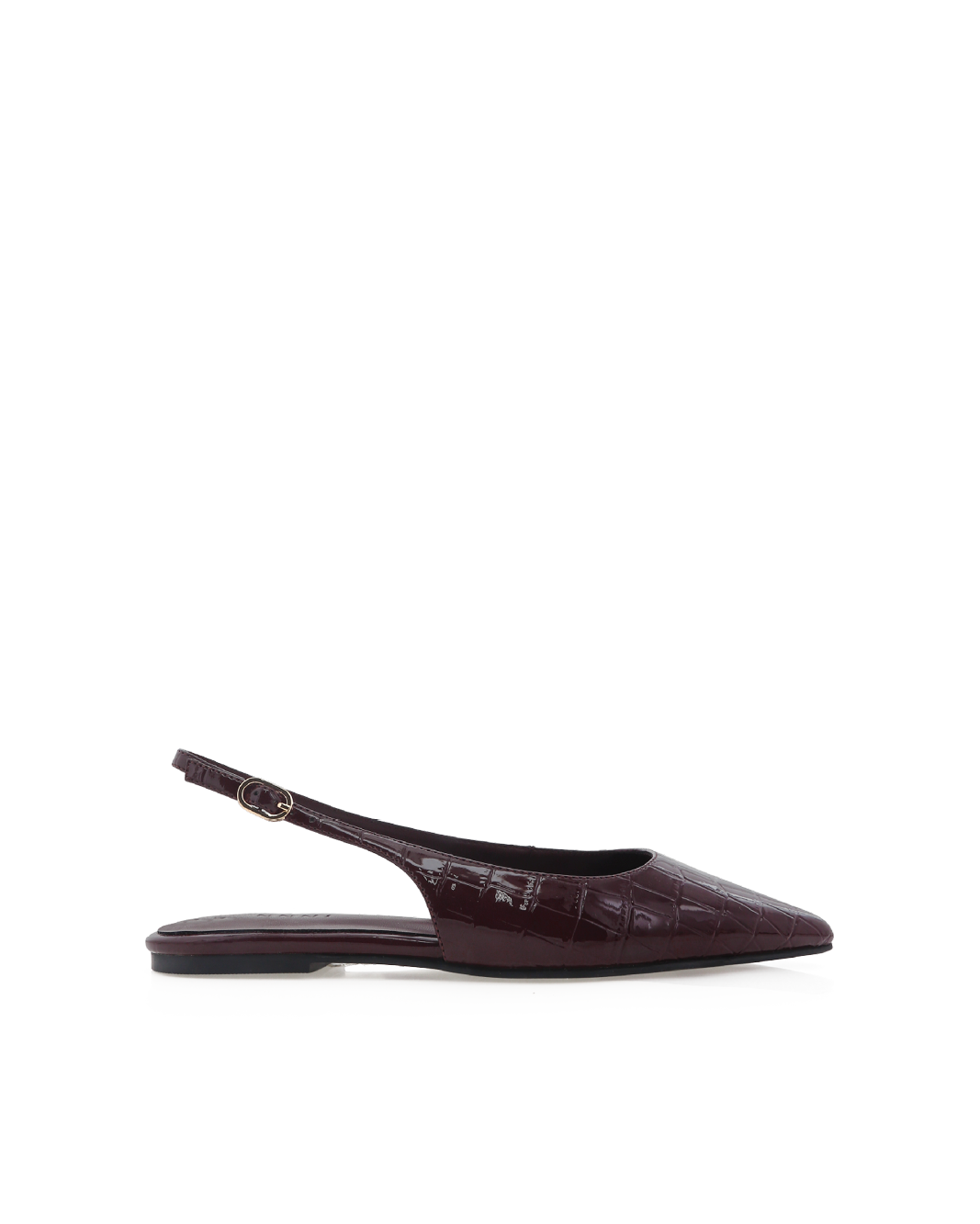 HENNA - DARK CACAO PATENT CROC-Flats-Billini-Billini