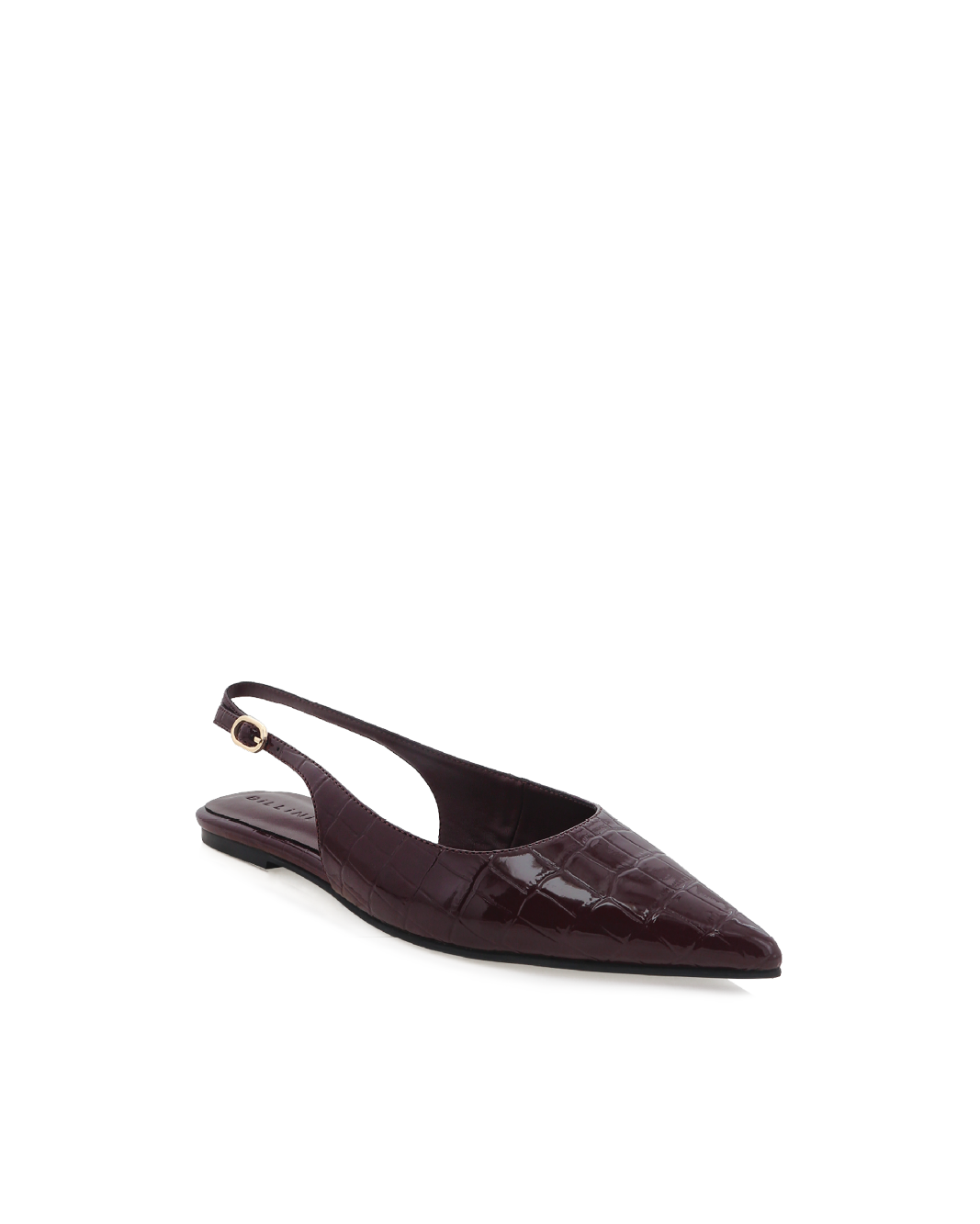 HENNA - DARK CACAO PATENT CROC-Flats-Billini-Billini