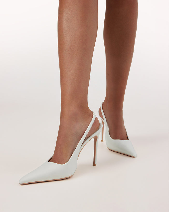 HONORA - WHITE SHINE-PUMPS-Billini-Billini
