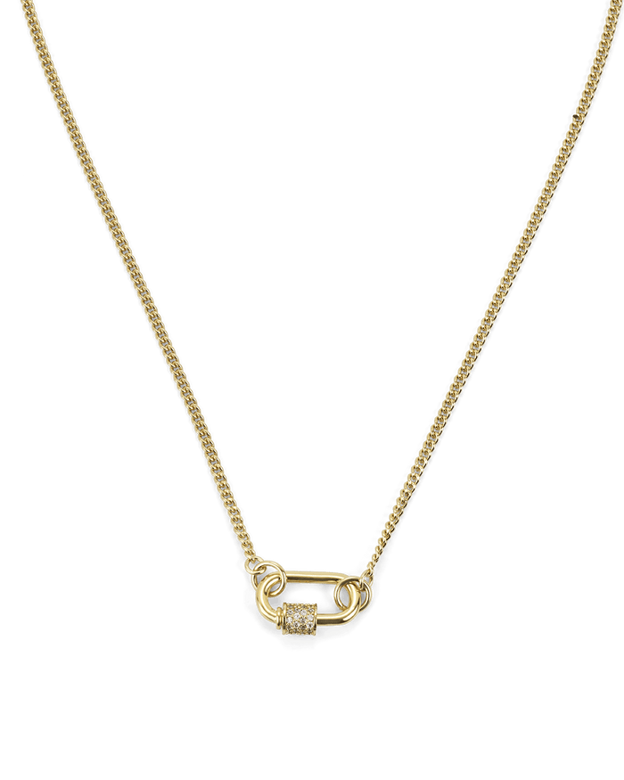 HOOPER NECKLACE - GOLD PLATED 18K-DIAMANTE-JEWELLERY-Billini-Billini