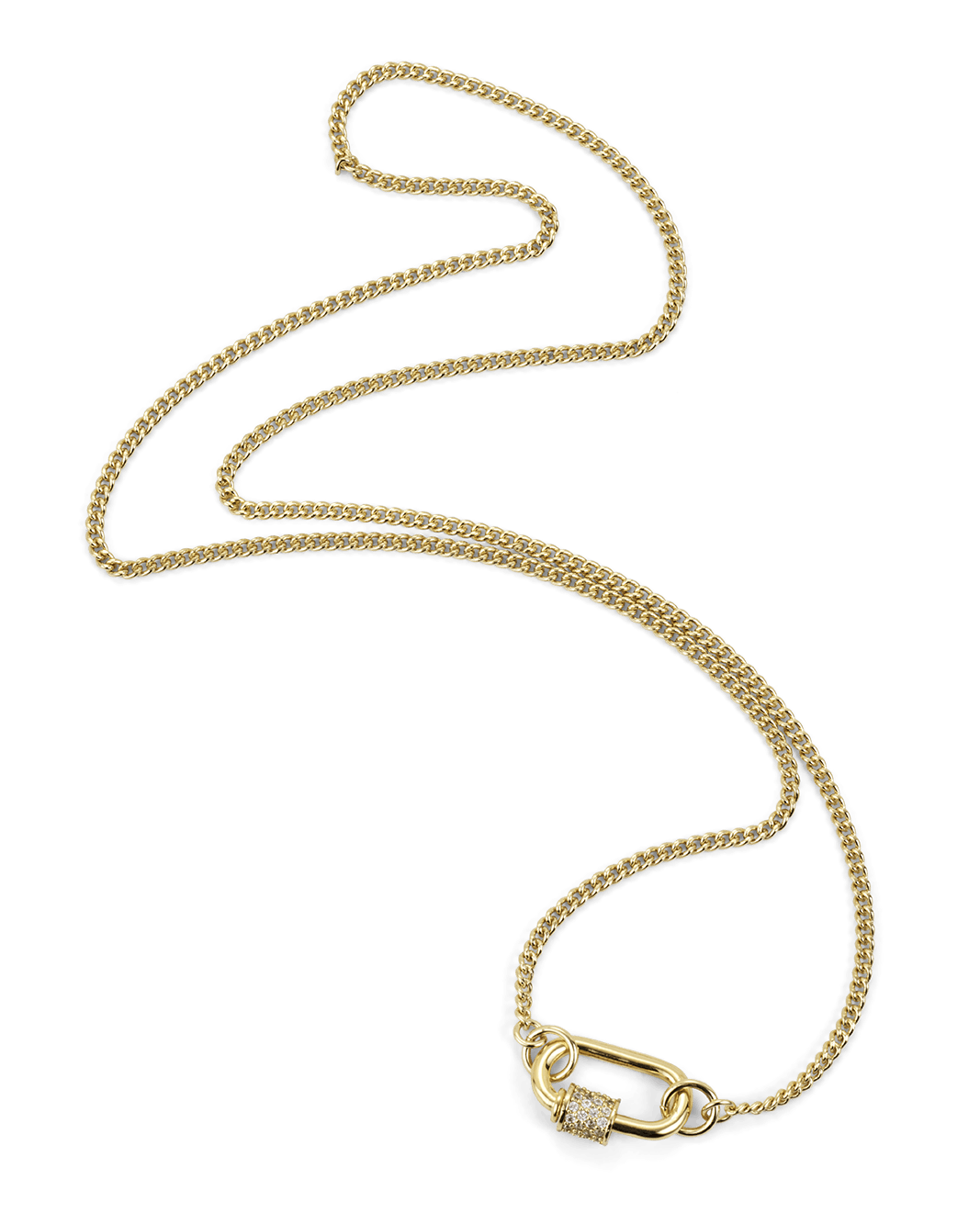 HOOPER NECKLACE - GOLD PLATED 18K-DIAMANTE-JEWELLERY-Billini-Billini
