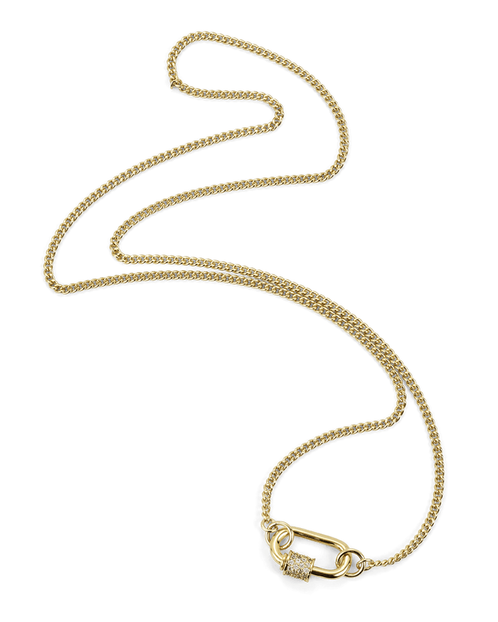 HOOPER NECKLACE - GOLD PLATED 18K-DIAMANTE-JEWELLERY-Billini-Billini