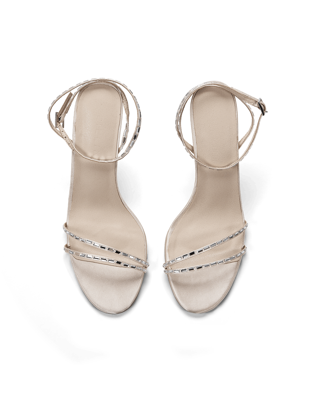 HUXLEE - CHAMPAGNE SATIN-DIAMANTE-Heels-Billini-Billini