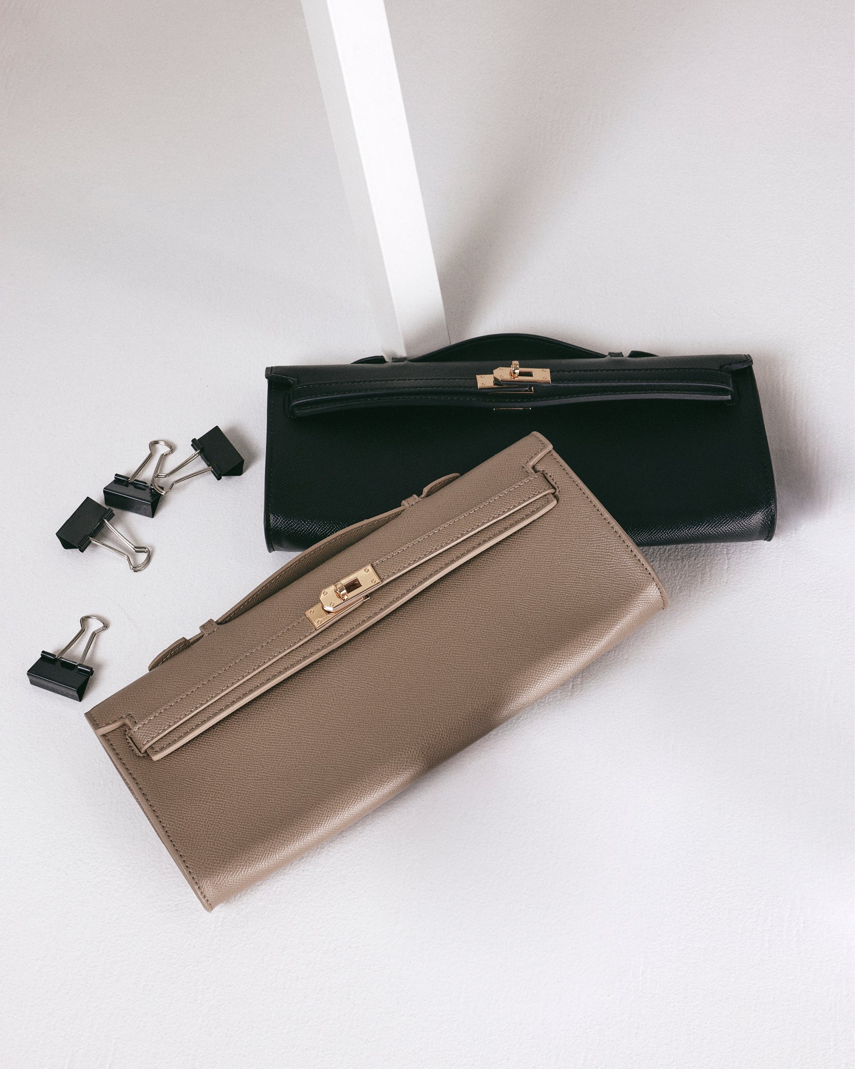 HADLEY HANDLE BAG - BLACK SAFFIANO-Handbags-Billini-Billini