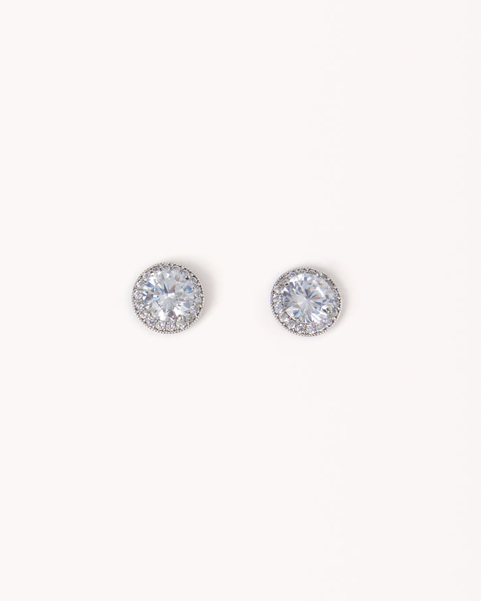 IMMY EARRINGS - SILVER-DIAMANTE-JEWELLERY-Billini-Billini