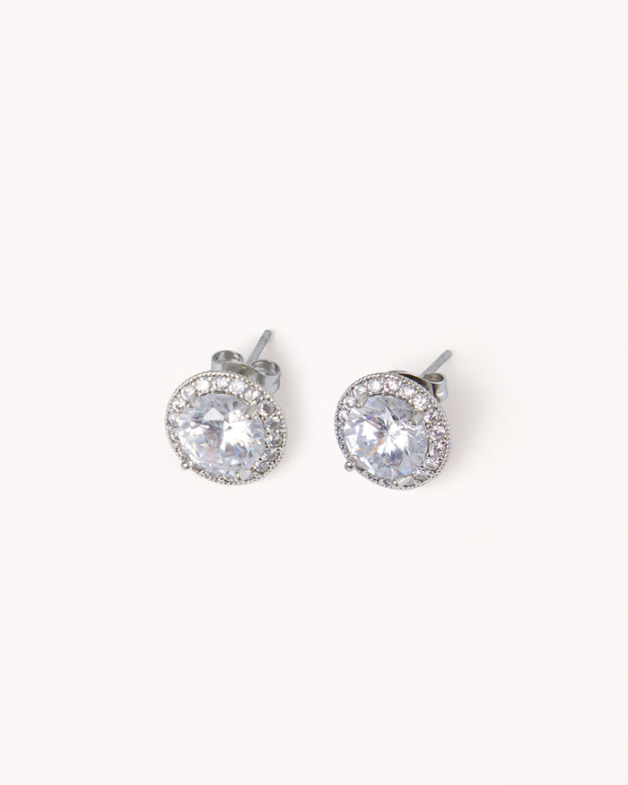 IMMY EARRINGS - SILVER-DIAMANTE-JEWELLERY-Billini-Billini