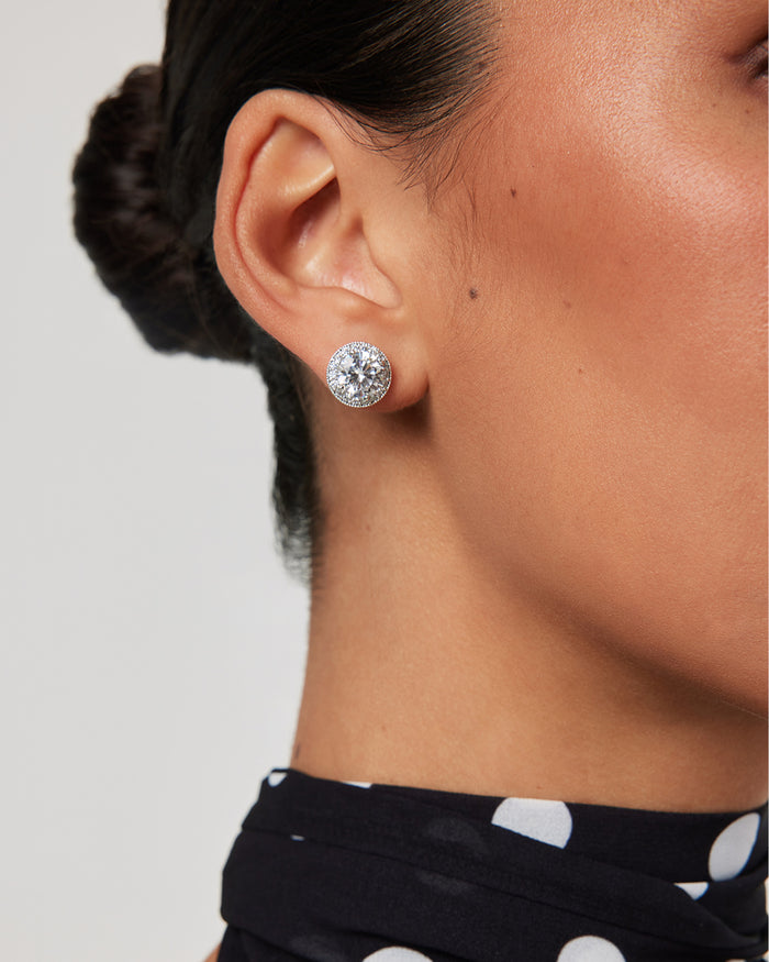 IMMY EARRINGS - SILVER-DIAMANTE-JEWELLERY-Billini-Billini