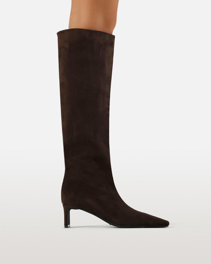 IMOGENE - DARK CACAO SUEDE-Boots-Billini-Billini