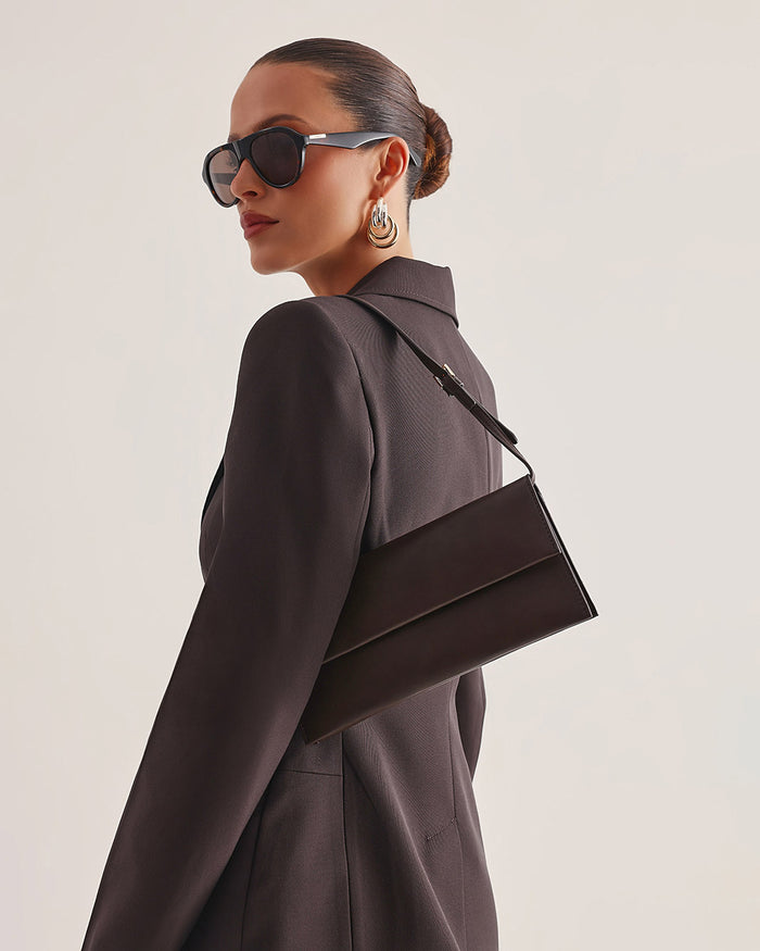 INDIE SHOULDER BAG - CHOCOLATE-Handbags-Billini-Billini