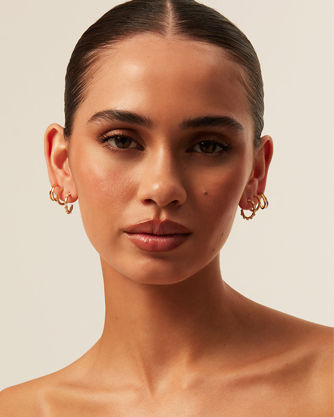 IRIS EARRINGS 3 PACK - GOLD PLATED 18K-JEWELLERY-Billini-O/S-Billini