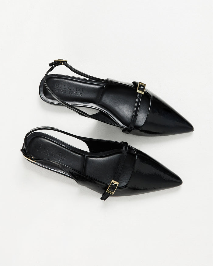 ISALINE - BLACK PATENT-Flats-Billini-Billini