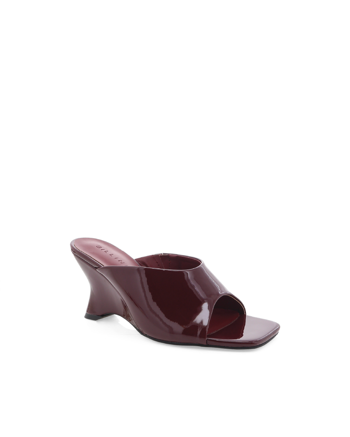 ISELLE - DARK CHERRY PATENT-Wedges-Billini-Billini