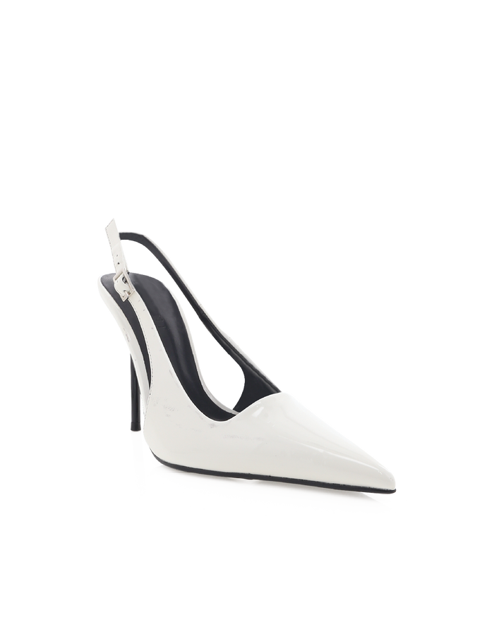 ISIDORE - WHITE PATENT-PUMPS-Billini-Billini