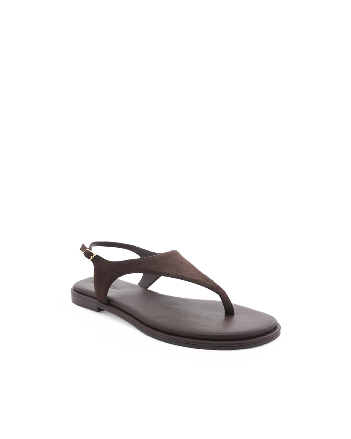 IVONE - DARK CACAO SUEDE-Sandals-Billini-Billini