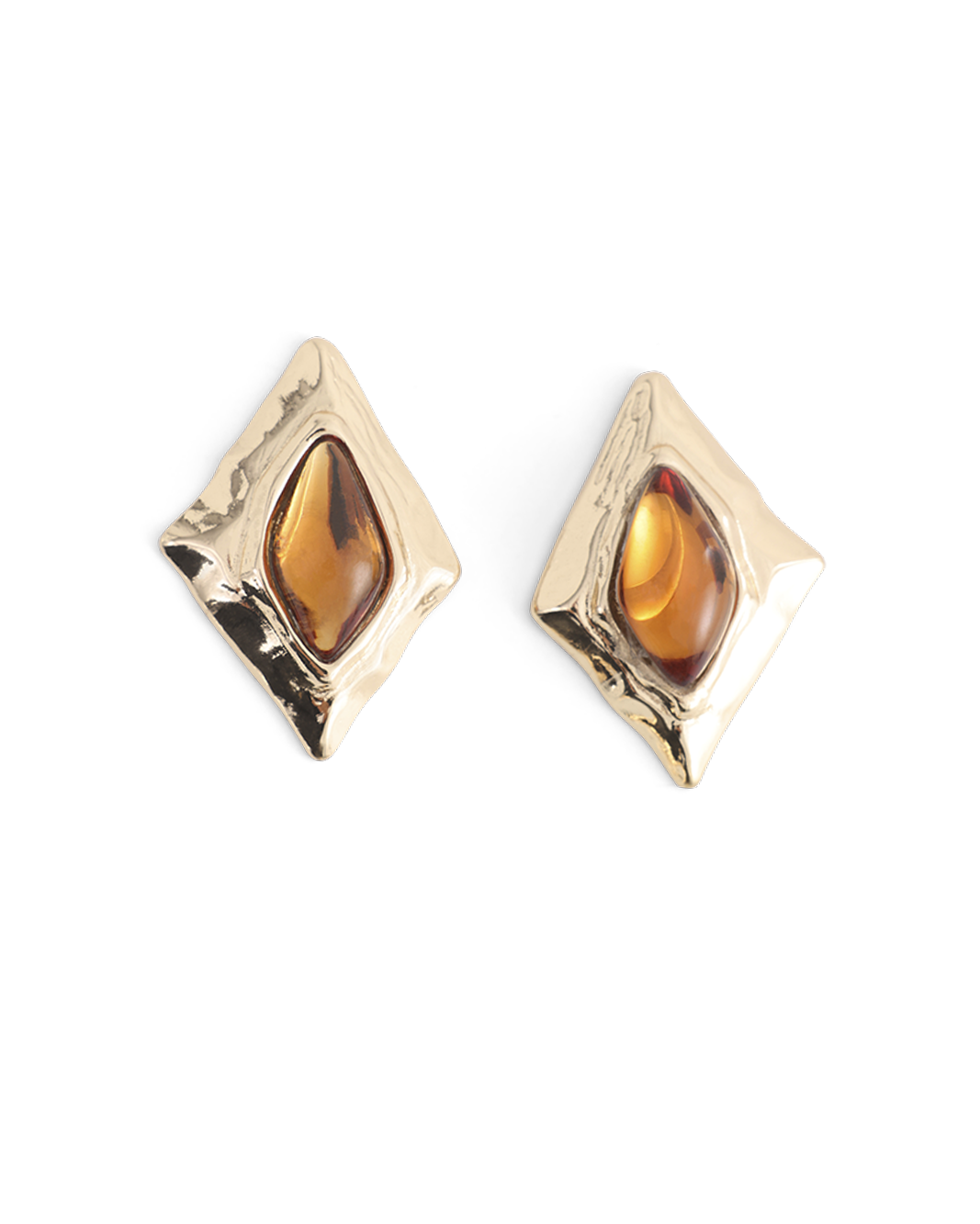 JAQUE EARRINGS - GOLD-AMBER-JEWELLERY-Billini-Billini