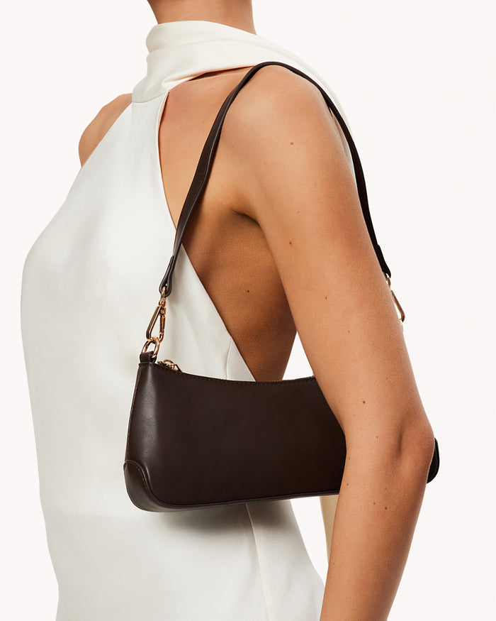JAMIE SHOULDER BAG - CHOCOLATE-CHOCOLATE-Handbags-Billini-Billini