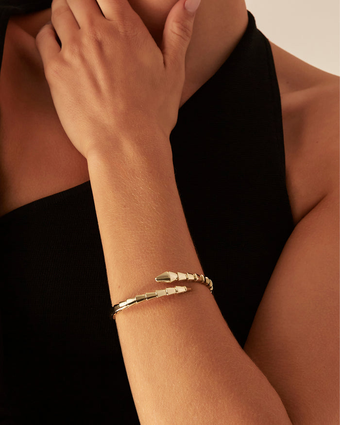 JAYDE BANGLE - GOLD PLATED 14K-JEWELLERY-Billini-Billini