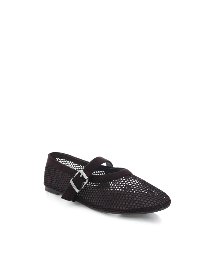 JAYLAH - DARK CACAO SUEDE-Flats-Billini-Billini