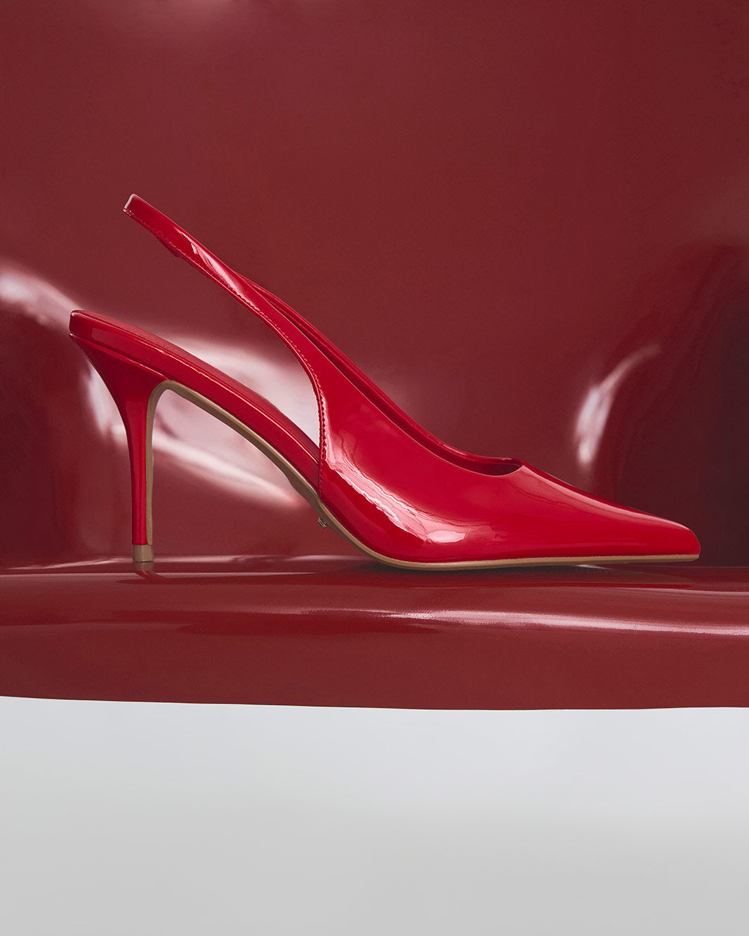 JAYLANI - POPPY RED PATENT-PUMPS-Billini-Billini