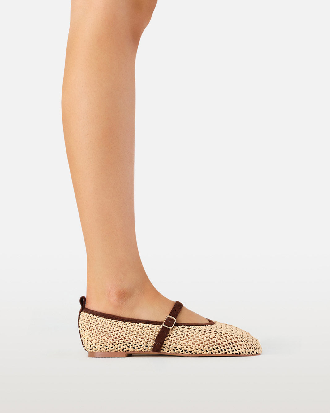 JAYLENE - NATURAL RAFFIA-TAN-Flats-Billini-Billini