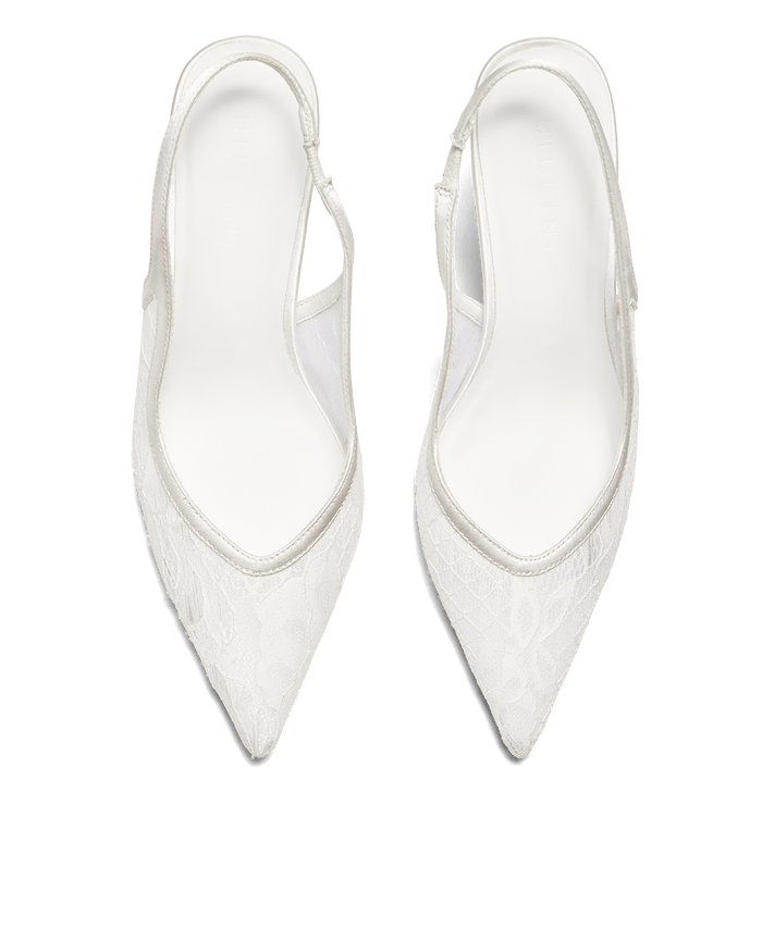 JENNIFER - WHITE LACE-PUMPS-Billini-Billini
