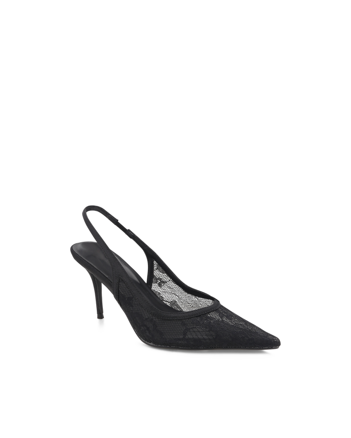 JENNIFER - BLACK LACE-PUMPS-Billini-Billini