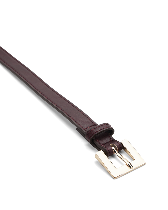 JORDAN BELT - DARK CHERRY-GOLD-BELTS-Billini-Billini
