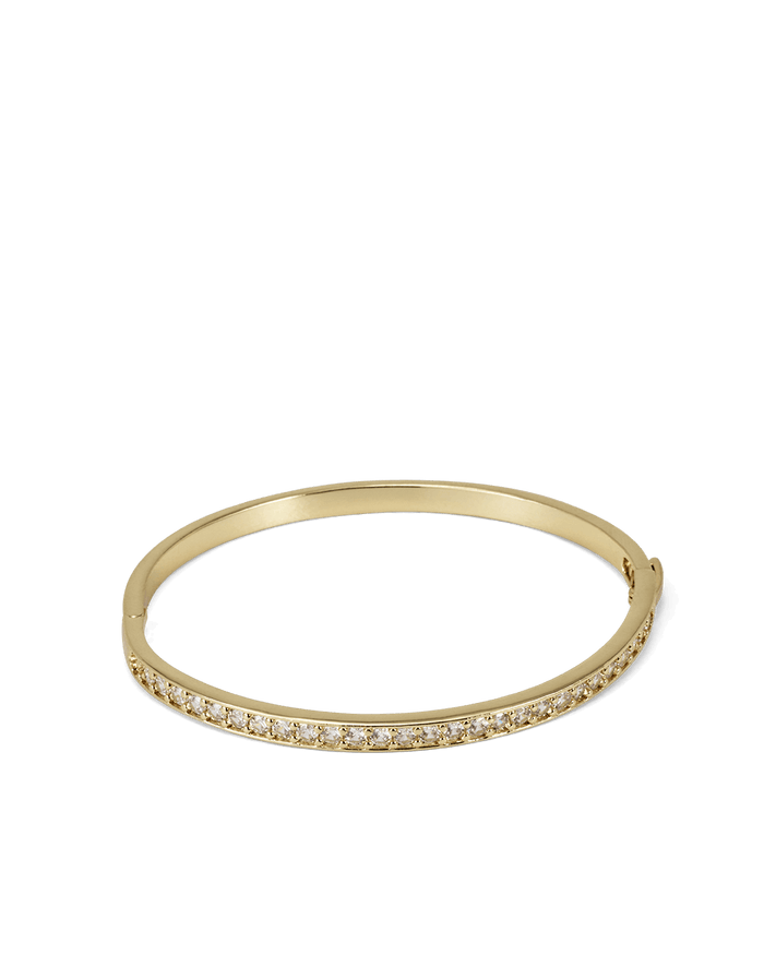 KAIYA BANGLE - GOLD PLATED 14K-DIAMANTE-JEWELLERY-Billini-Billini