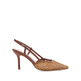 DARK TAN-NATURAL RAFFIA