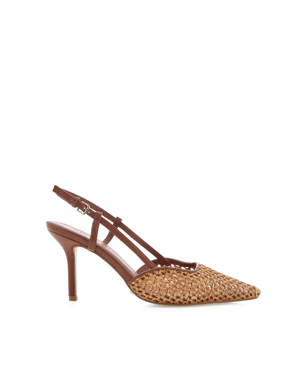 KAMERON - DARK TAN-NATURAL RAFFIA-PUMPS-Billini-Billini