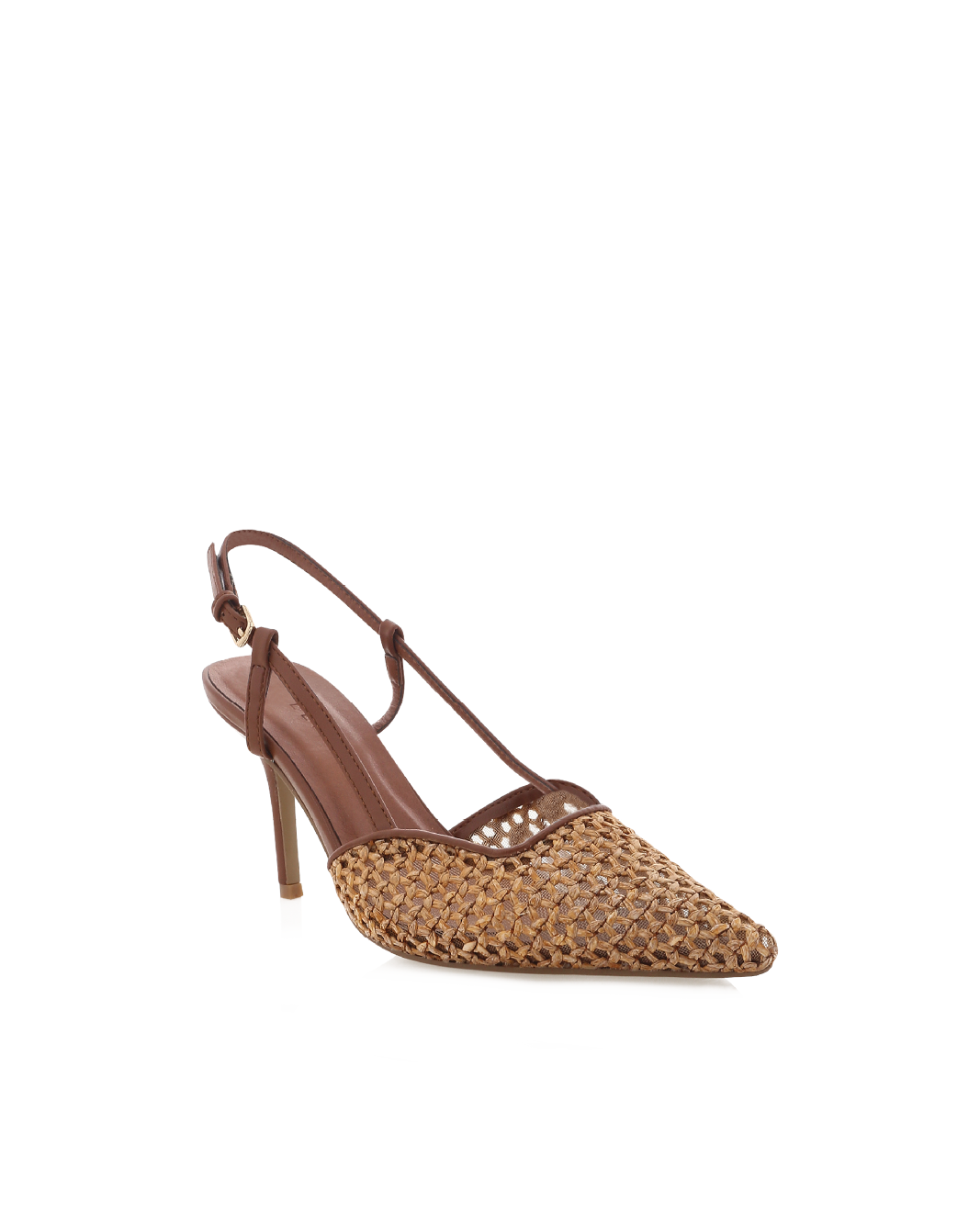 KAMERON - DARK TAN-NATURAL RAFFIA-PUMPS-Billini-Billini
