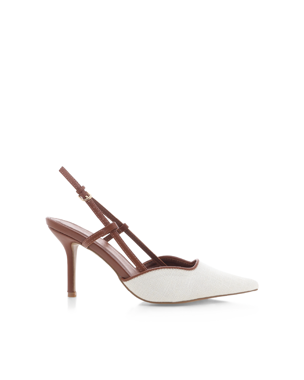 KAMERON - NATURAL LINEN-TAN-PUMPS-Billini-Billini