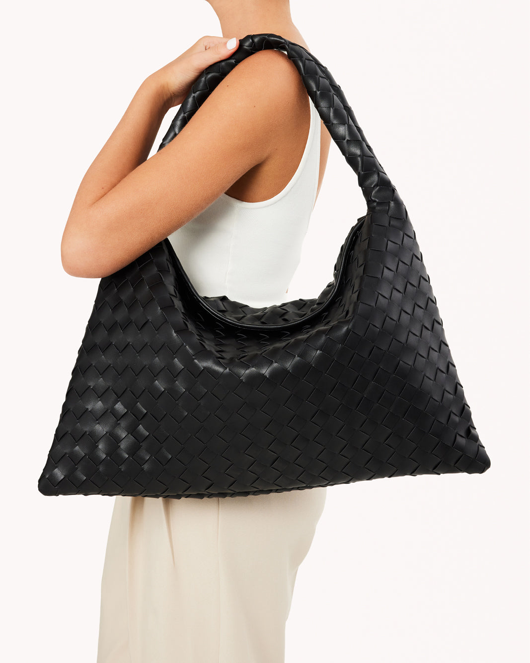 KAMI SHOULDER BAG - BLACK-Handbags-Billini-Billini