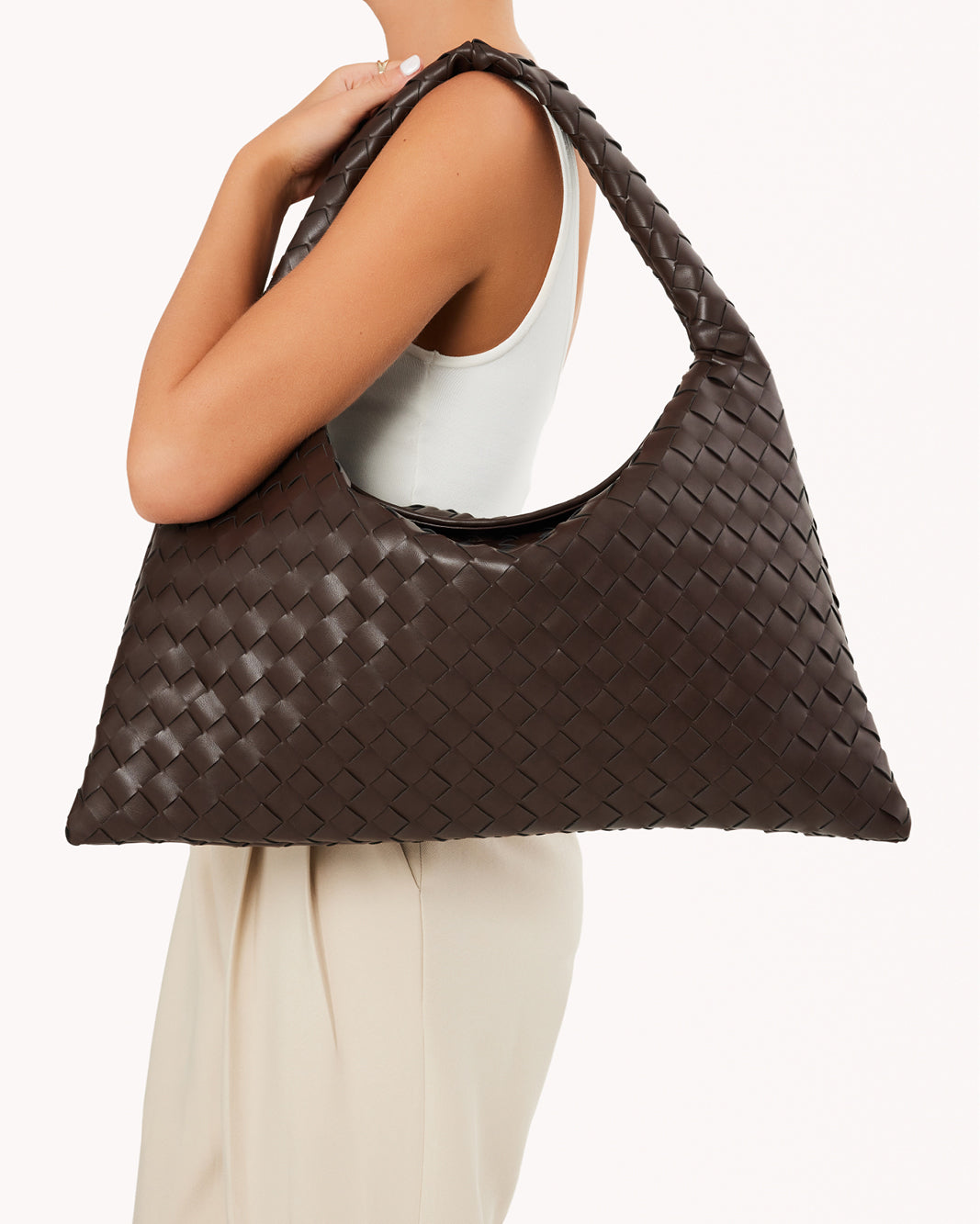 KAMI SHOULDER BAG - CHOCOLATE-Handbags-Billini-Billini